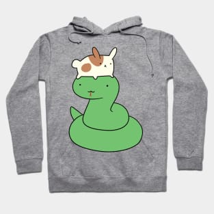 Snake and Tiny Bunny Hoodie